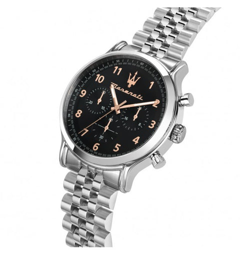 Dettaglio del quadrante dell’orologio Maserati R8873618029