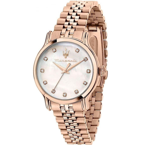 Orologio Maserati R8853118517 da donna con quadrante in madreperla e indici con diamanti