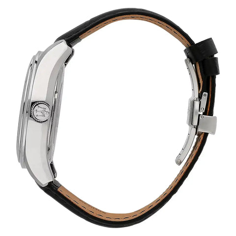 Vista laterale della cassa dell’orologio Maserati R8821112004 in acciaio lucido
