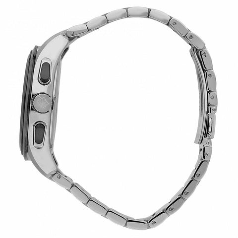 Vista laterale della cassa dell’orologio Maserati R8873612015 in acciaio inossidabile