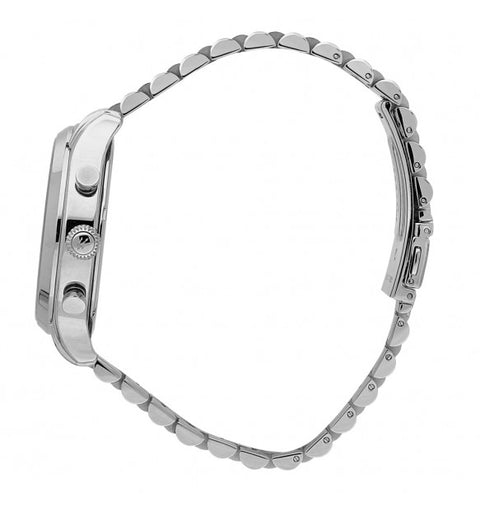 Vista laterale della cassa dell’orologio Maserati R8873618021 in acciaio inossidabile