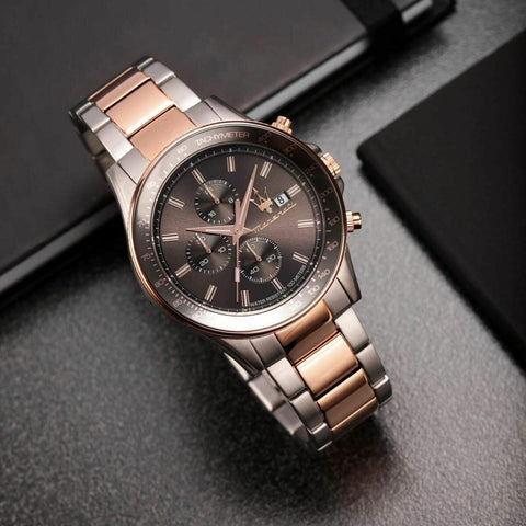 Dettaglio del quadrante dell’orologio Maserati R8873640014
