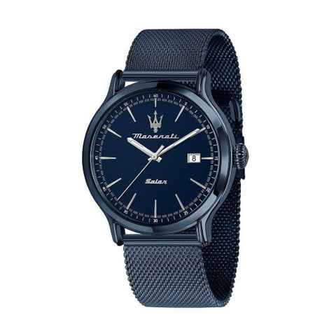 Orologio Maserati R8853149001 da uomo con quadrante blu e dettagli argentati