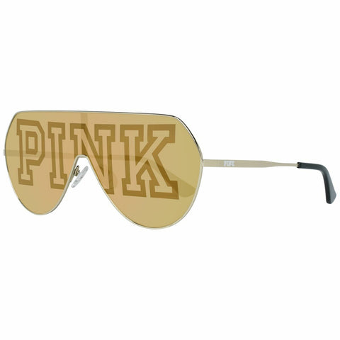 Dettaglio delle lenti specchiate dorate degli occhiali Victoria's Secret PK0001-0028G