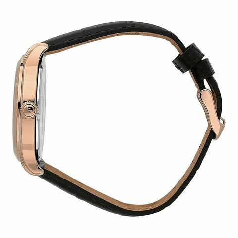 Vista laterale della cassa dell’orologio Maserati R8821118009 in acciaio inossidabile placcata oro rosa