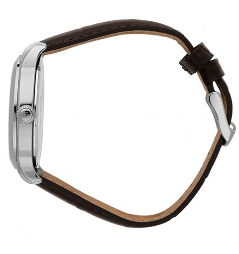 Vista laterale della cassa dell’orologio Maserati R8821118010 in acciaio inossidabile