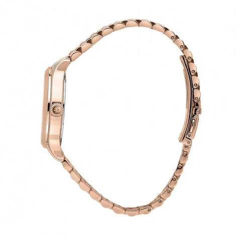 Vista laterale della cassa dell’orologio Maserati R8853118517 in acciaio placcato oro rosa